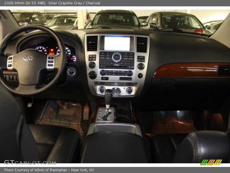 Silver Graphite Gray / Charcoal 2008 Infiniti QX 56 4WD