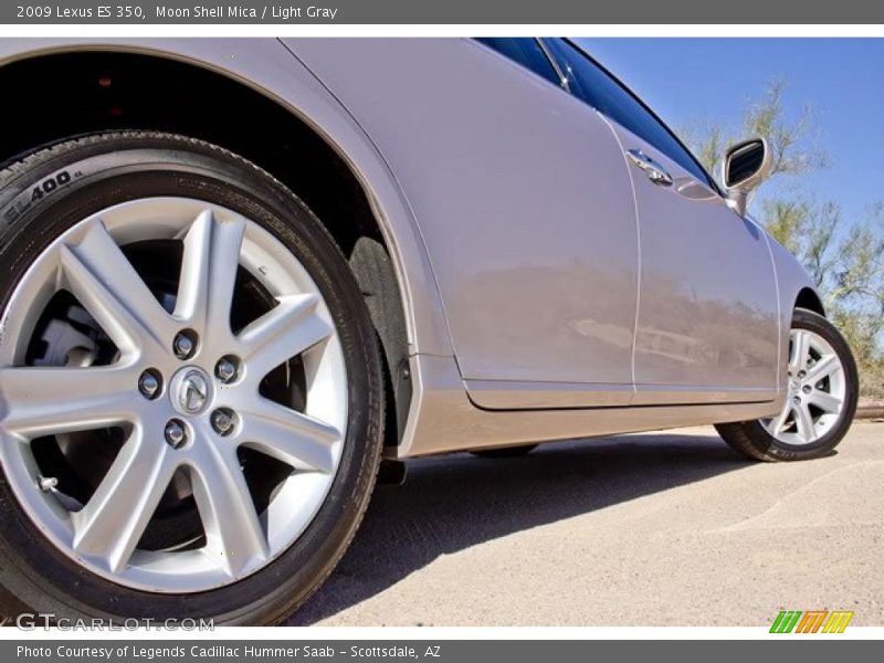 Moon Shell Mica / Light Gray 2009 Lexus ES 350