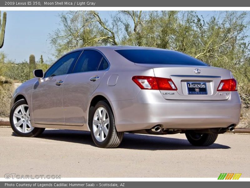 Moon Shell Mica / Light Gray 2009 Lexus ES 350