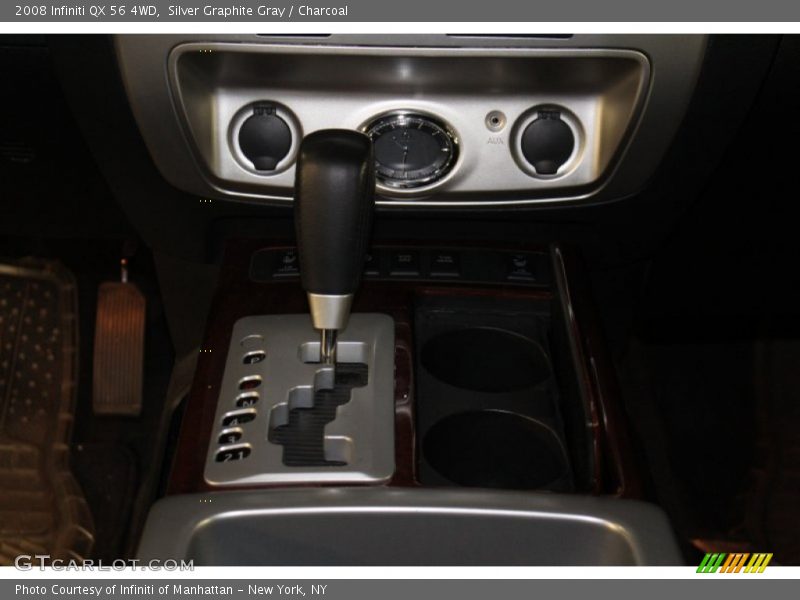 Silver Graphite Gray / Charcoal 2008 Infiniti QX 56 4WD