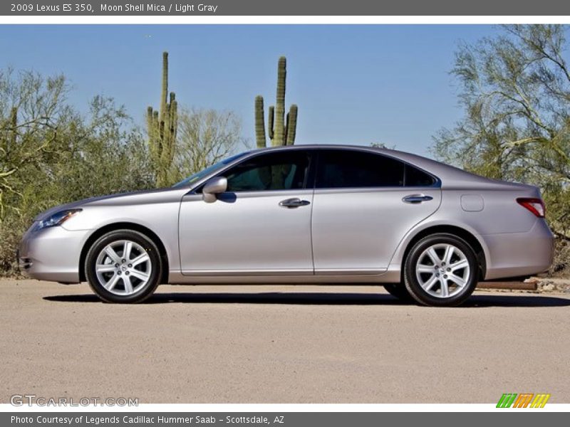 Moon Shell Mica / Light Gray 2009 Lexus ES 350