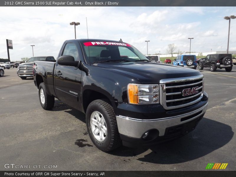 Onyx Black / Ebony 2012 GMC Sierra 1500 SLE Regular Cab 4x4
