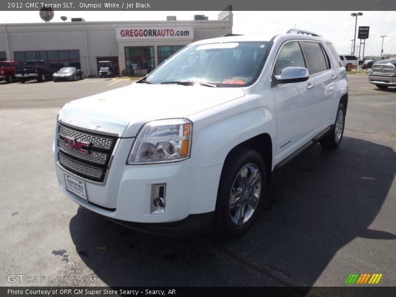 Olympic White / Jet Black 2012 GMC Terrain SLT