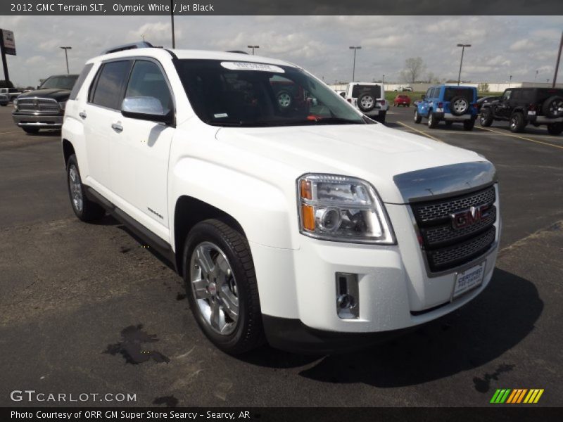 Olympic White / Jet Black 2012 GMC Terrain SLT