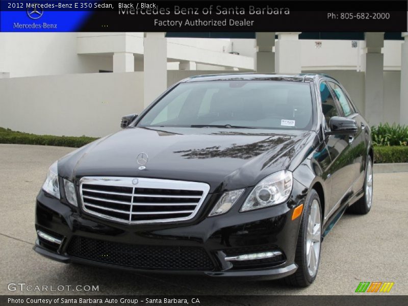 Black / Black 2012 Mercedes-Benz E 350 Sedan