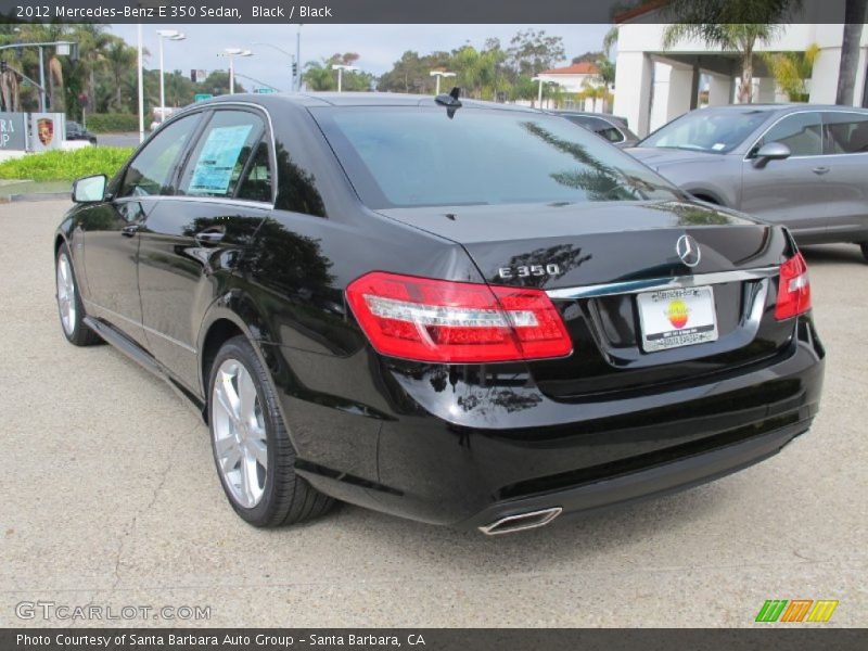 Black / Black 2012 Mercedes-Benz E 350 Sedan