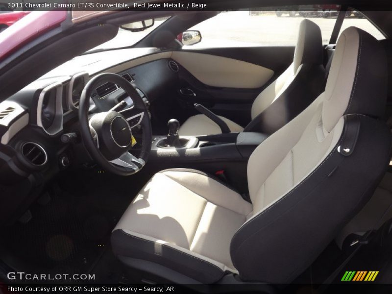 Red Jewel Metallic / Beige 2011 Chevrolet Camaro LT/RS Convertible