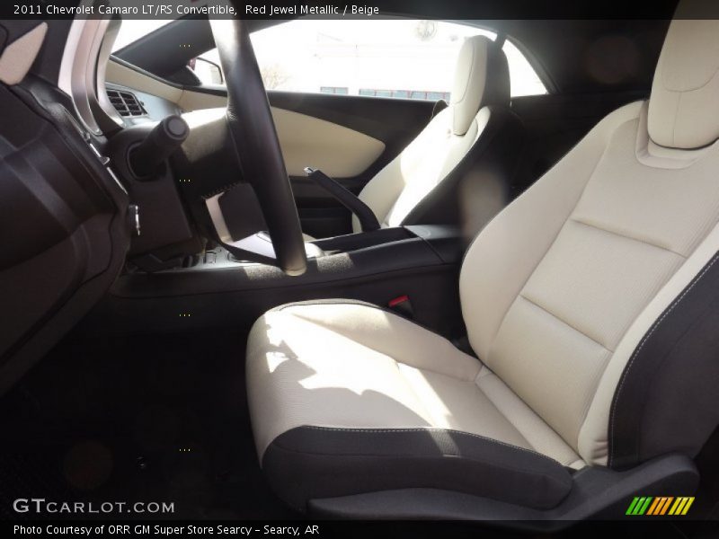 Red Jewel Metallic / Beige 2011 Chevrolet Camaro LT/RS Convertible