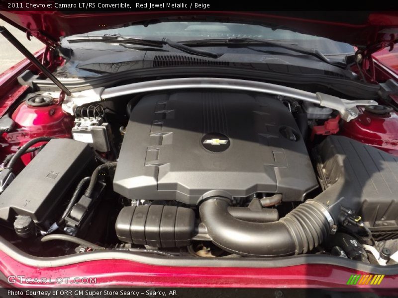 Red Jewel Metallic / Beige 2011 Chevrolet Camaro LT/RS Convertible