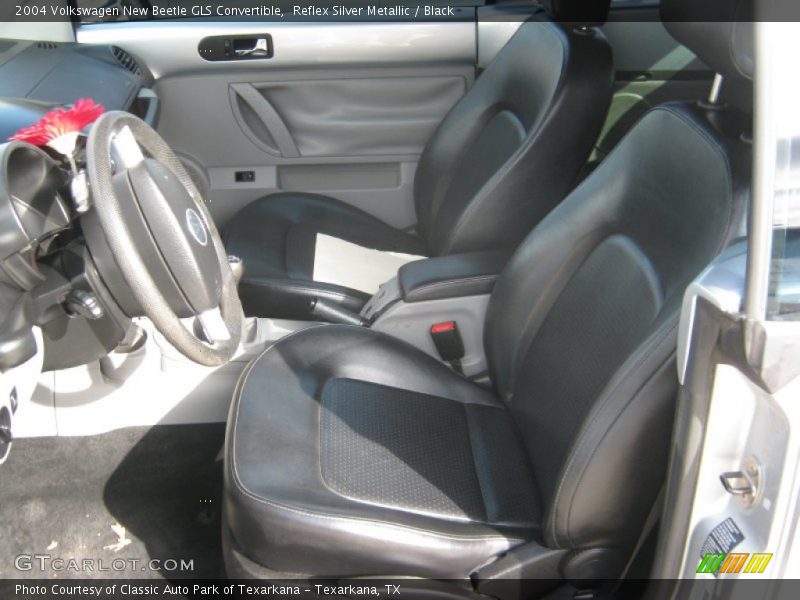 Reflex Silver Metallic / Black 2004 Volkswagen New Beetle GLS Convertible