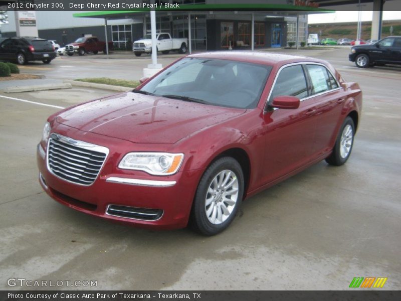 Deep Cherry Red Crystal Pearl / Black 2012 Chrysler 300