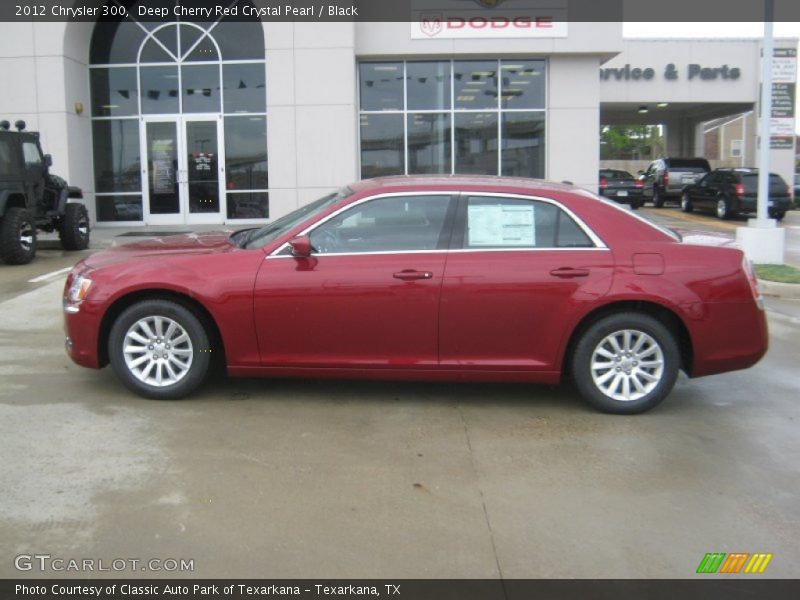 Deep Cherry Red Crystal Pearl / Black 2012 Chrysler 300