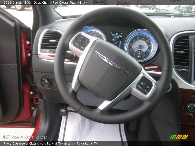 Deep Cherry Red Crystal Pearl / Black 2012 Chrysler 300