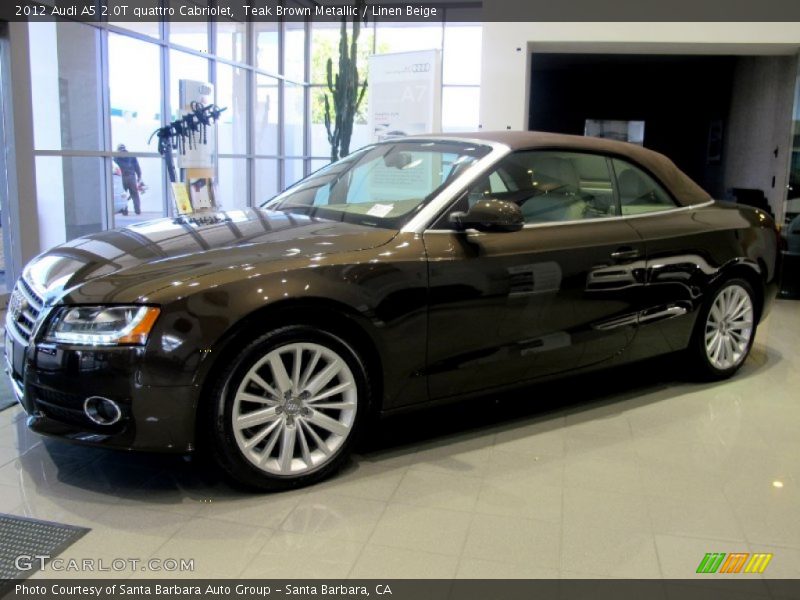  2012 A5 2.0T quattro Cabriolet Teak Brown Metallic