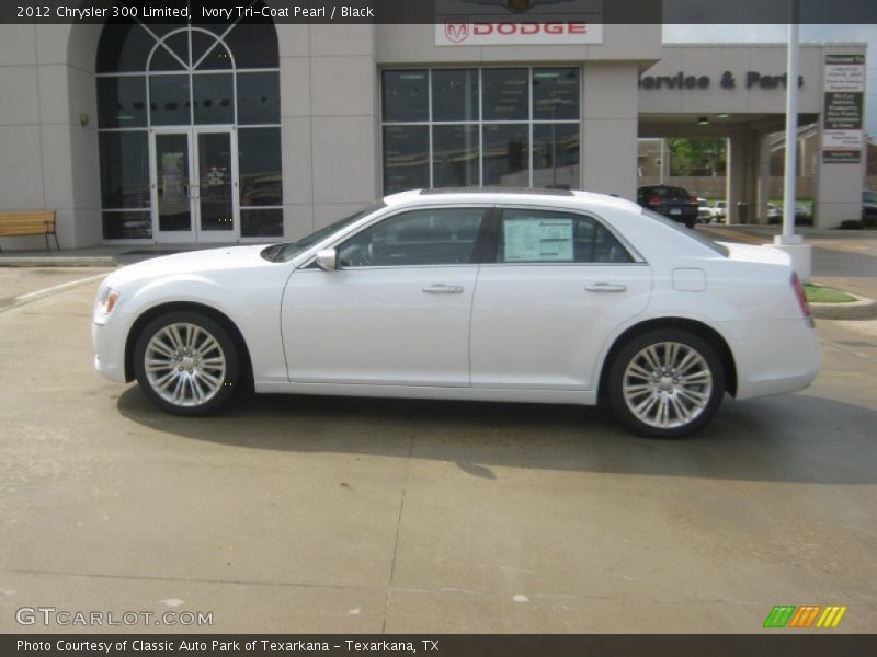 Ivory Tri-Coat Pearl / Black 2012 Chrysler 300 Limited