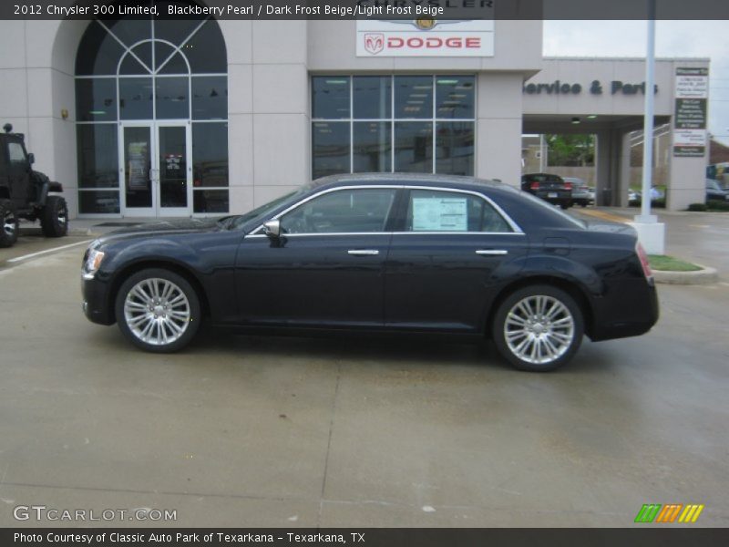 Blackberry Pearl / Dark Frost Beige/Light Frost Beige 2012 Chrysler 300 Limited