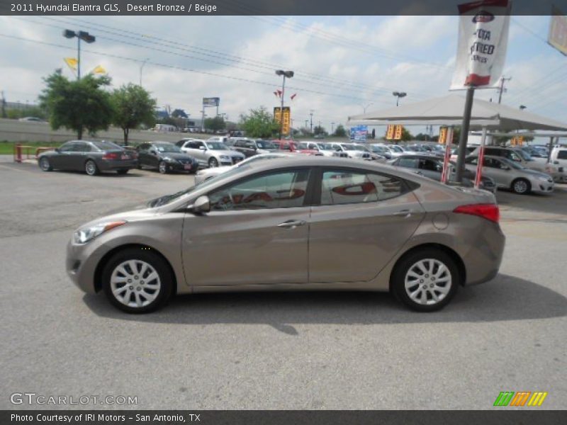 Desert Bronze / Beige 2011 Hyundai Elantra GLS
