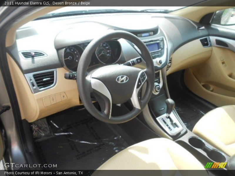 Desert Bronze / Beige 2011 Hyundai Elantra GLS