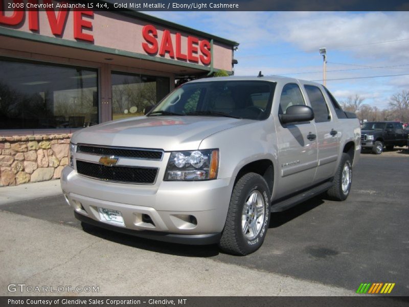 Gold Mist Metallic / Ebony/Light Cashmere 2008 Chevrolet Avalanche LS 4x4