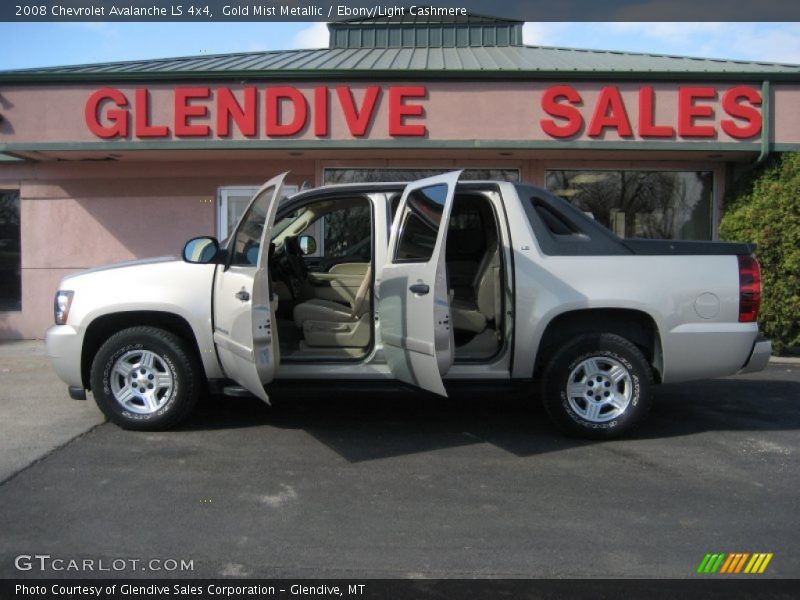 Gold Mist Metallic / Ebony/Light Cashmere 2008 Chevrolet Avalanche LS 4x4