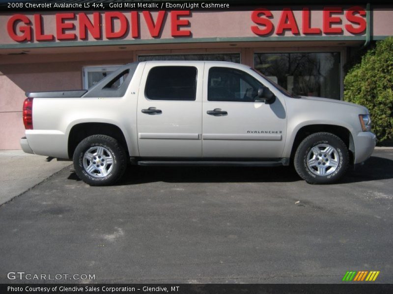 Gold Mist Metallic / Ebony/Light Cashmere 2008 Chevrolet Avalanche LS 4x4