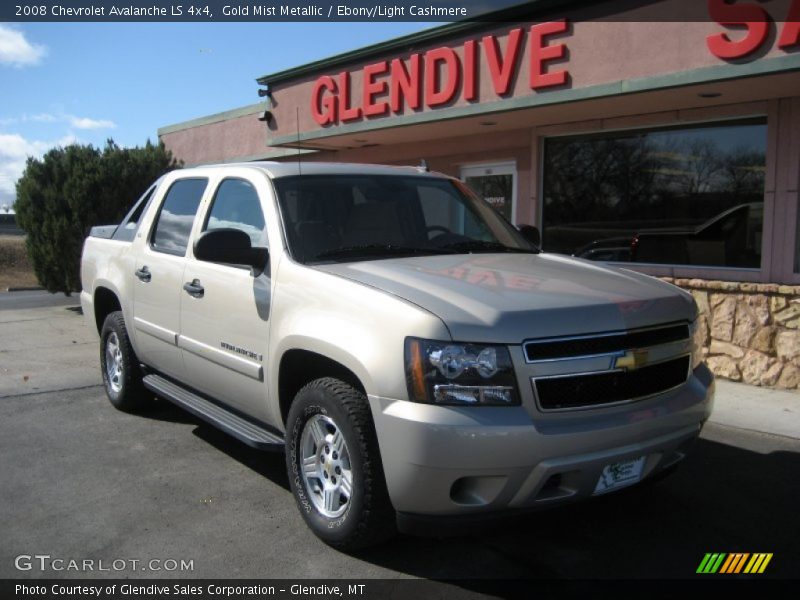 Gold Mist Metallic / Ebony/Light Cashmere 2008 Chevrolet Avalanche LS 4x4