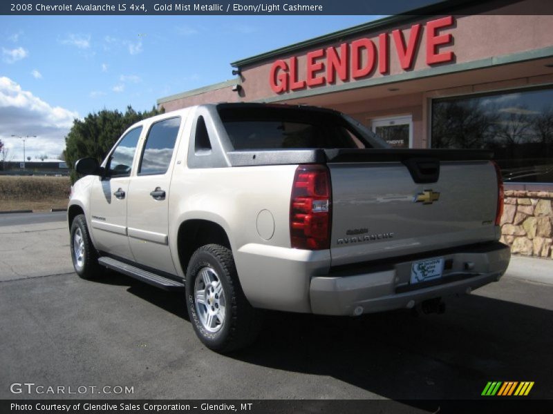 Gold Mist Metallic / Ebony/Light Cashmere 2008 Chevrolet Avalanche LS 4x4