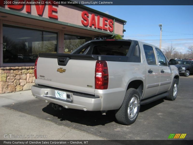 Gold Mist Metallic / Ebony/Light Cashmere 2008 Chevrolet Avalanche LS 4x4