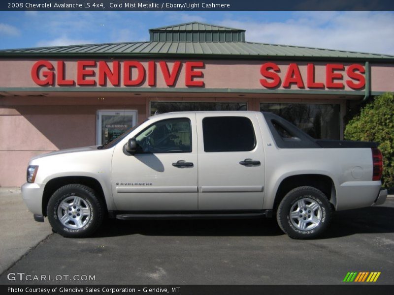 Gold Mist Metallic / Ebony/Light Cashmere 2008 Chevrolet Avalanche LS 4x4