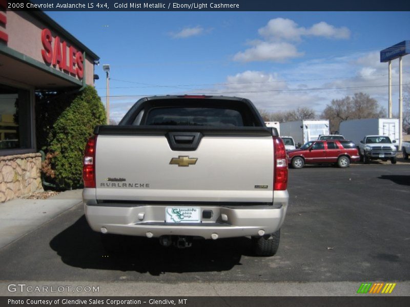 Gold Mist Metallic / Ebony/Light Cashmere 2008 Chevrolet Avalanche LS 4x4