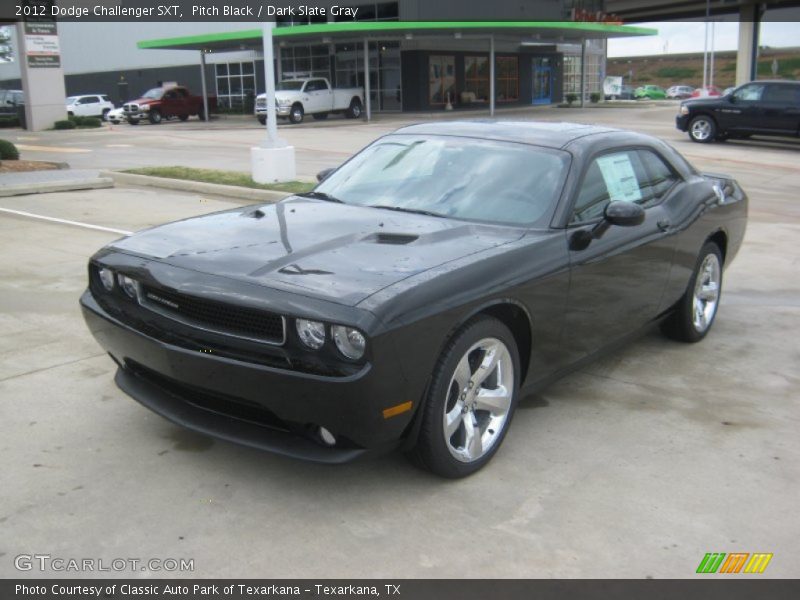 Pitch Black / Dark Slate Gray 2012 Dodge Challenger SXT