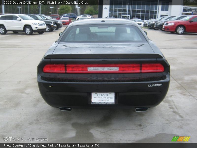 Pitch Black / Dark Slate Gray 2012 Dodge Challenger SXT