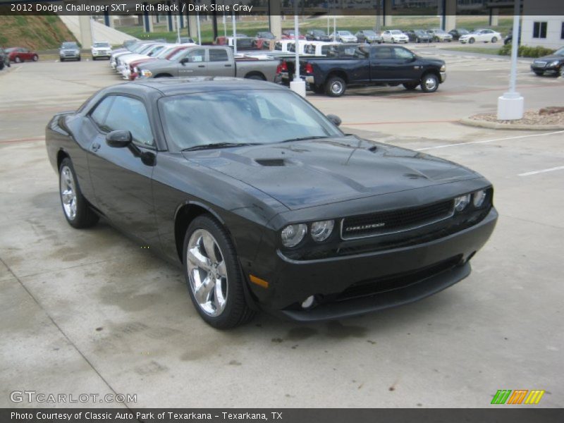 Pitch Black / Dark Slate Gray 2012 Dodge Challenger SXT