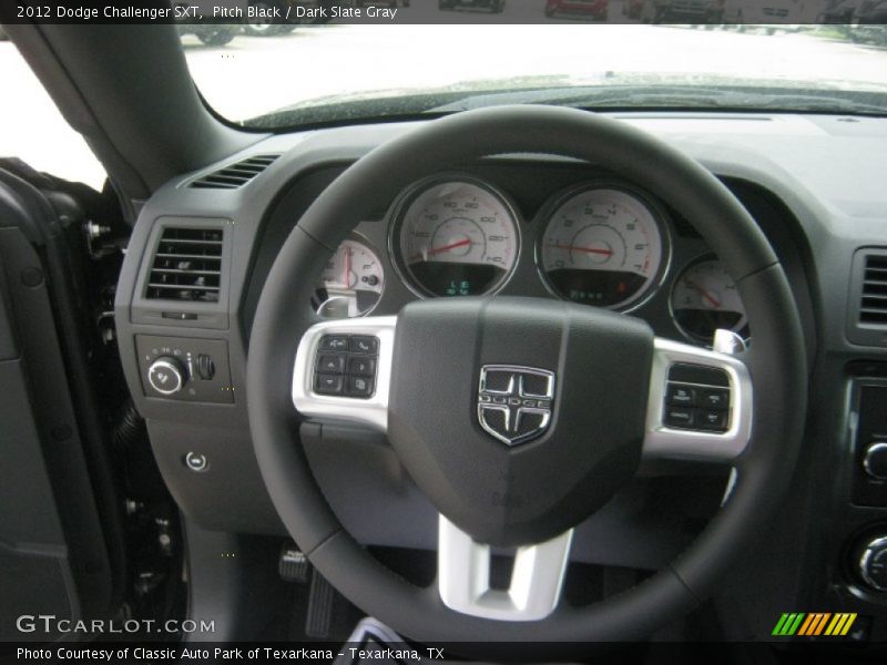 Pitch Black / Dark Slate Gray 2012 Dodge Challenger SXT