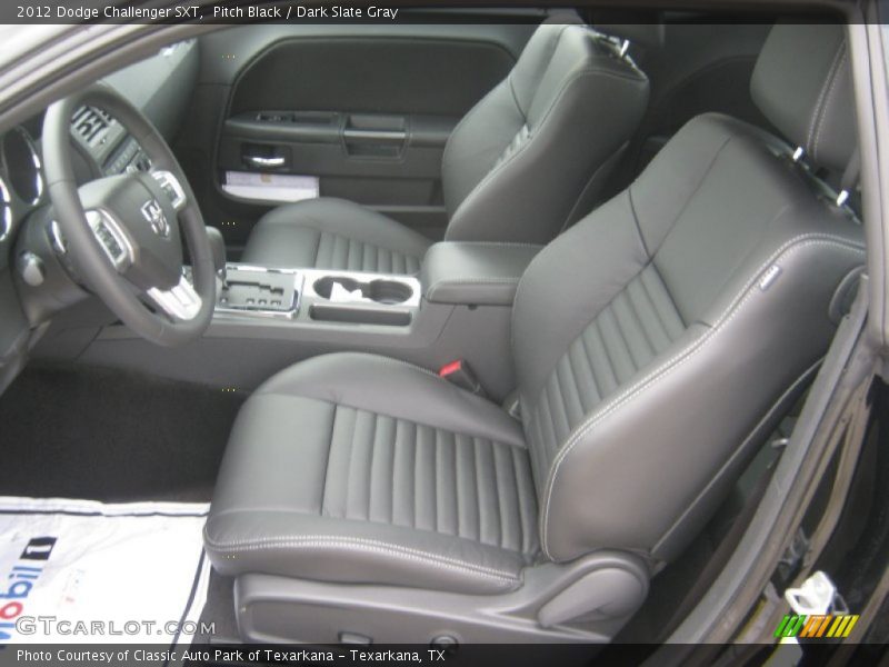 Pitch Black / Dark Slate Gray 2012 Dodge Challenger SXT