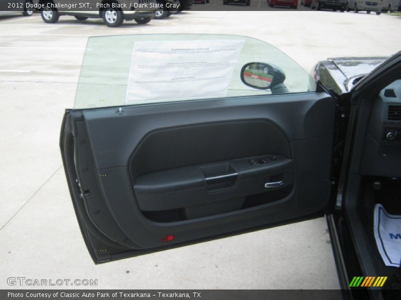 Pitch Black / Dark Slate Gray 2012 Dodge Challenger SXT