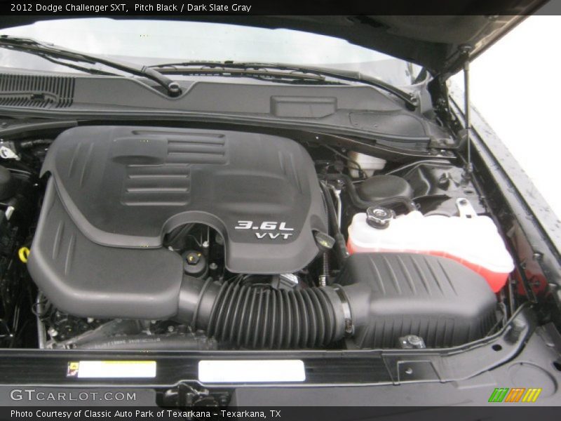 Pitch Black / Dark Slate Gray 2012 Dodge Challenger SXT