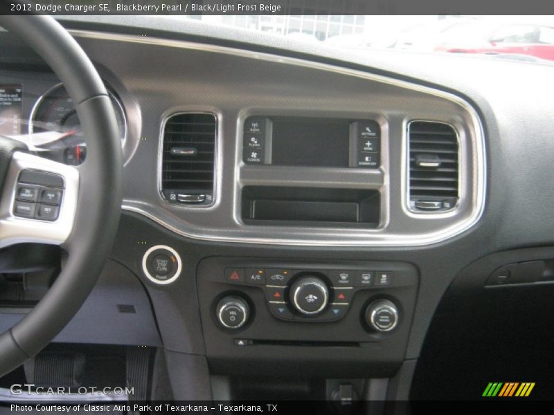 Blackberry Pearl / Black/Light Frost Beige 2012 Dodge Charger SE