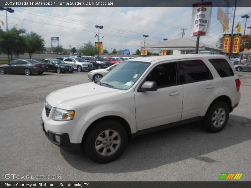White Suede / Dark Chocolate 2009 Mazda Tribute i Sport