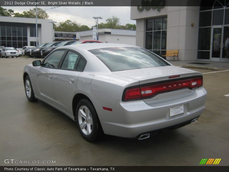 Bright Silver Metallic / Black 2012 Dodge Charger SE