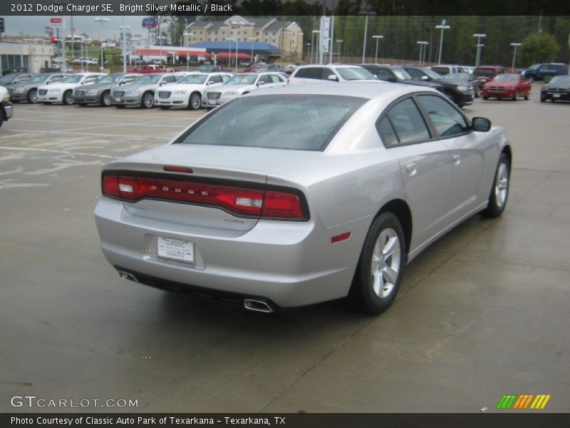 Bright Silver Metallic / Black 2012 Dodge Charger SE