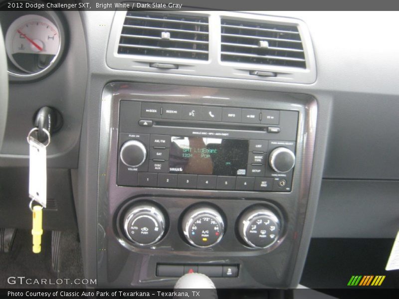 Bright White / Dark Slate Gray 2012 Dodge Challenger SXT