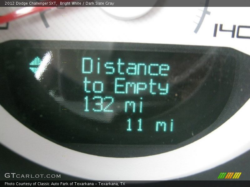 Bright White / Dark Slate Gray 2012 Dodge Challenger SXT