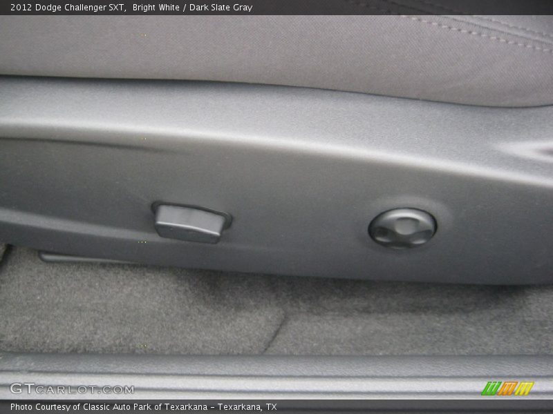 Bright White / Dark Slate Gray 2012 Dodge Challenger SXT