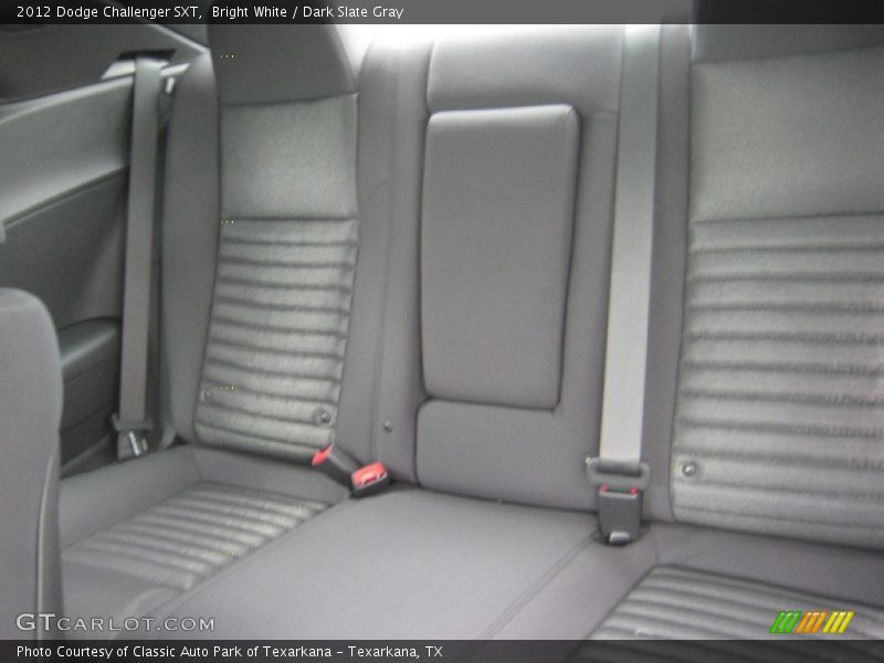 Bright White / Dark Slate Gray 2012 Dodge Challenger SXT