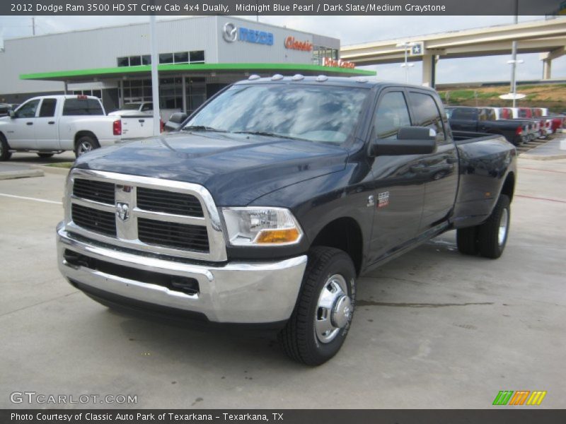 Midnight Blue Pearl / Dark Slate/Medium Graystone 2012 Dodge Ram 3500 HD ST Crew Cab 4x4 Dually