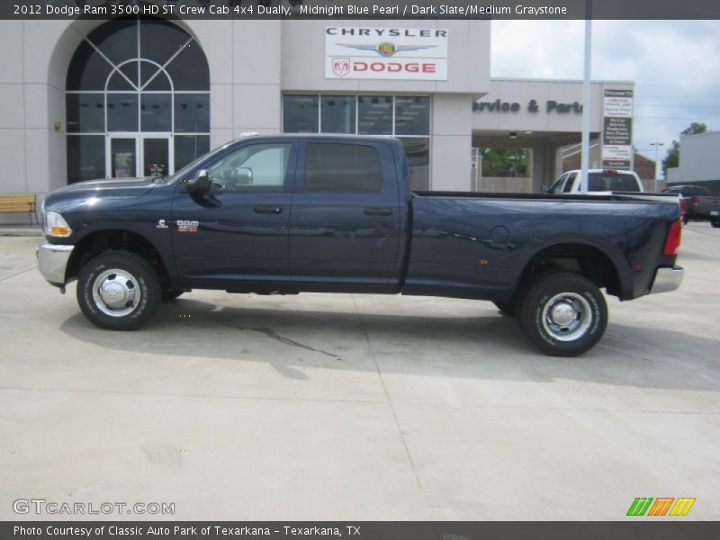 Midnight Blue Pearl / Dark Slate/Medium Graystone 2012 Dodge Ram 3500 HD ST Crew Cab 4x4 Dually