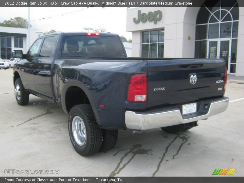 Midnight Blue Pearl / Dark Slate/Medium Graystone 2012 Dodge Ram 3500 HD ST Crew Cab 4x4 Dually