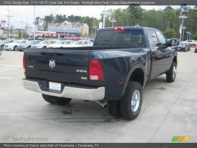 Midnight Blue Pearl / Dark Slate/Medium Graystone 2012 Dodge Ram 3500 HD ST Crew Cab 4x4 Dually