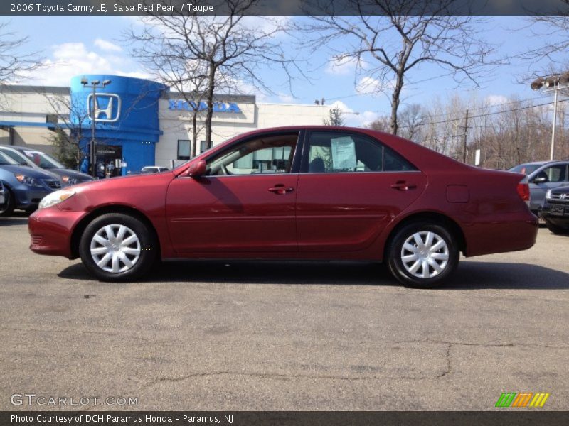 Salsa Red Pearl / Taupe 2006 Toyota Camry LE